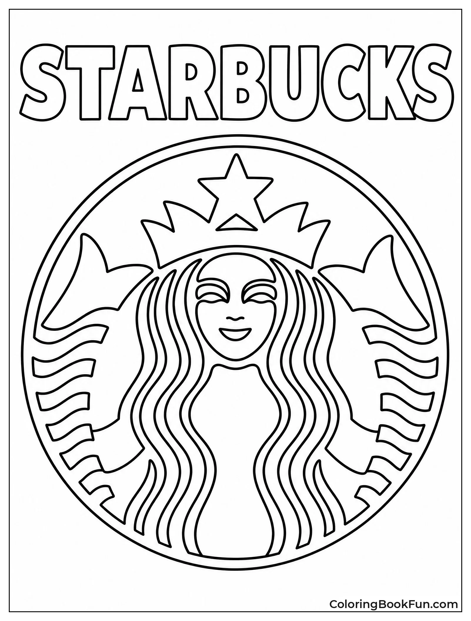 Bold Circle with Starbucks Siren