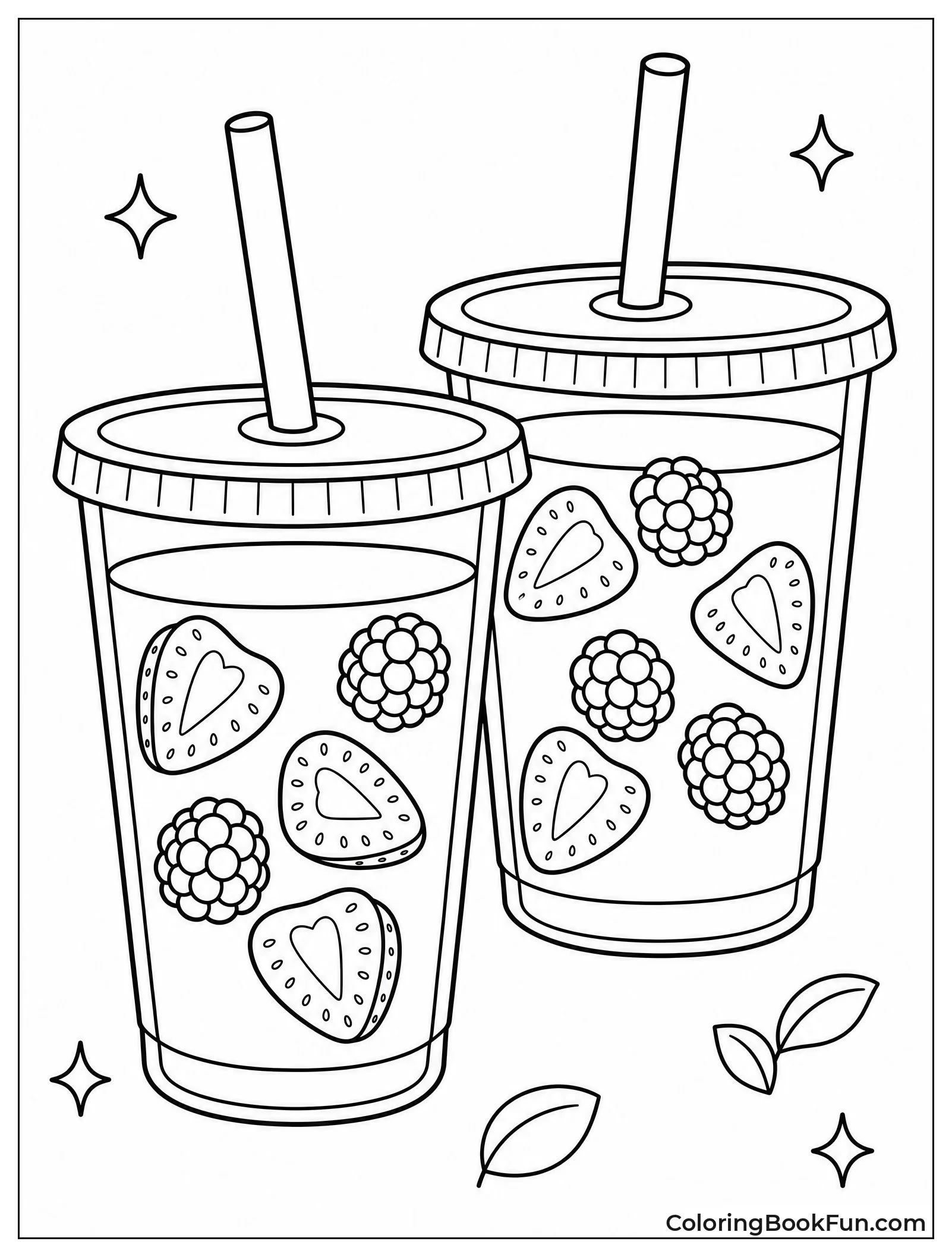 Cold Refreshers with Fruit Slices