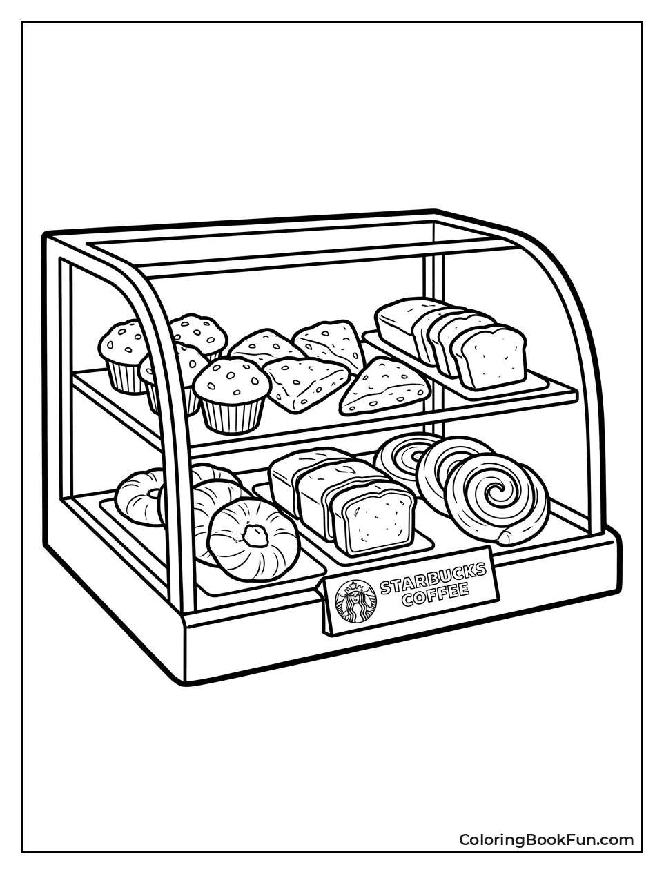 Glass Case Full of Pastries