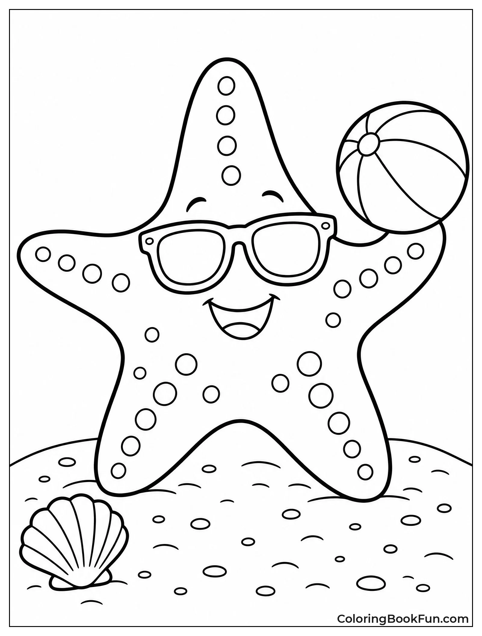 Starfish on Summer Beach Vacation