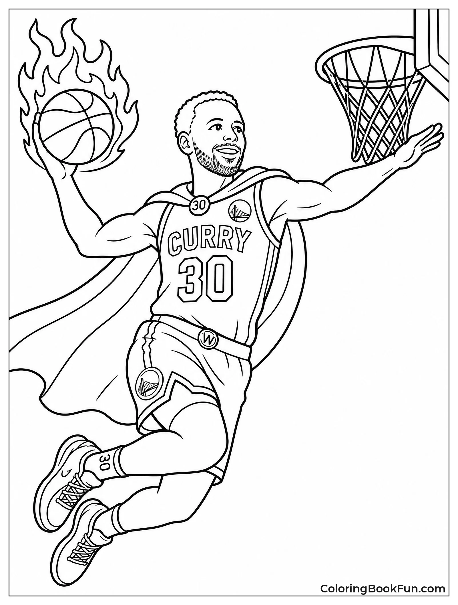 Superhero Steph with a Flaming Ball