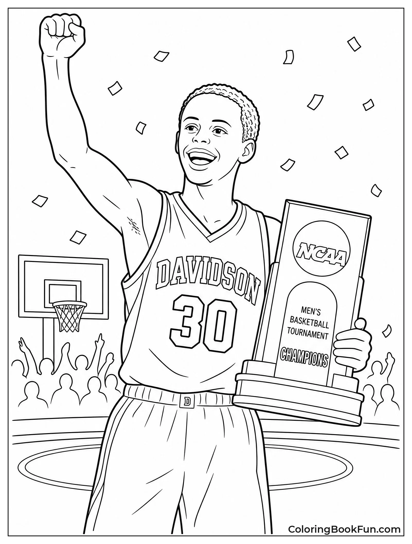Steph Playing for Davidson College