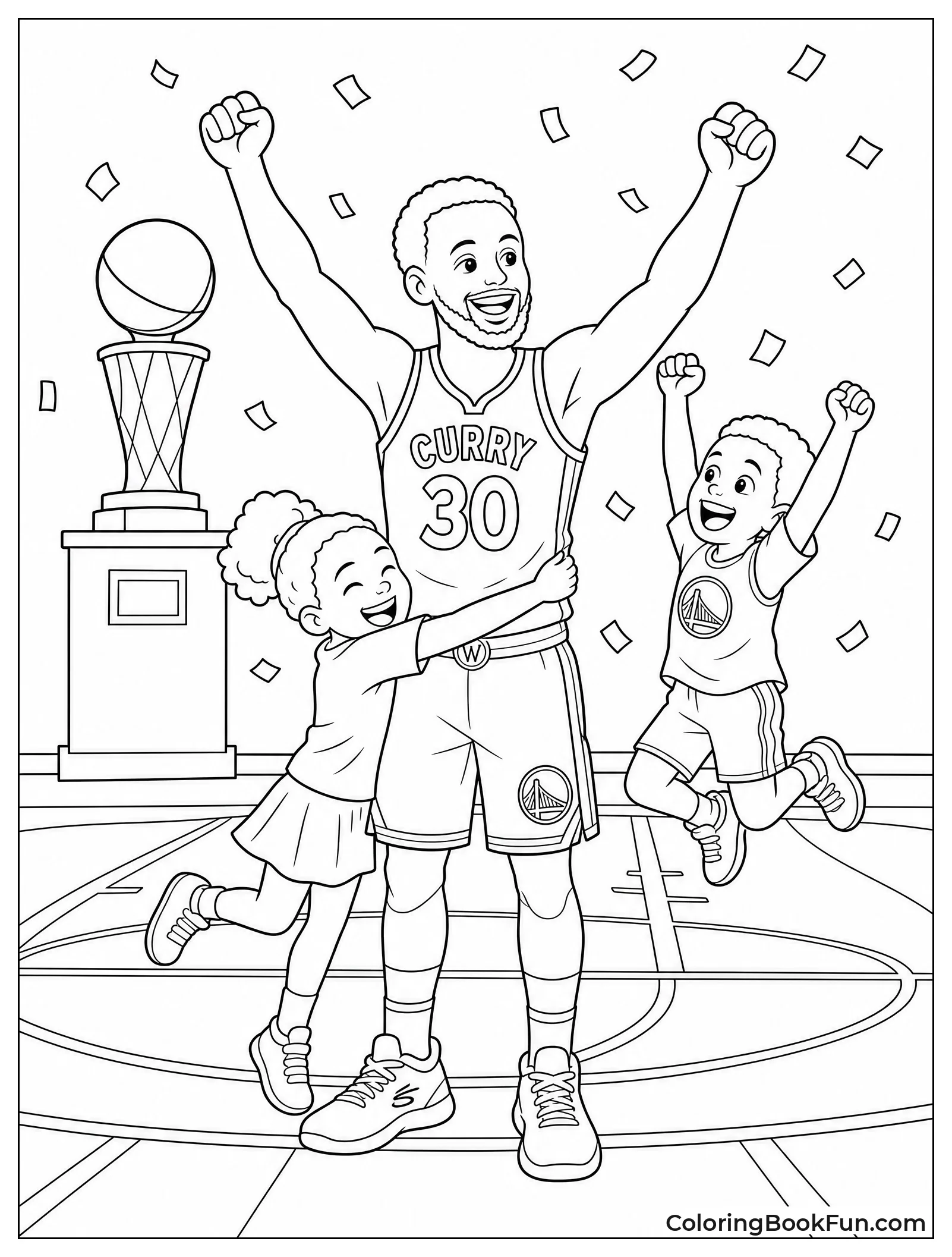 Steph Celebrating with His Family