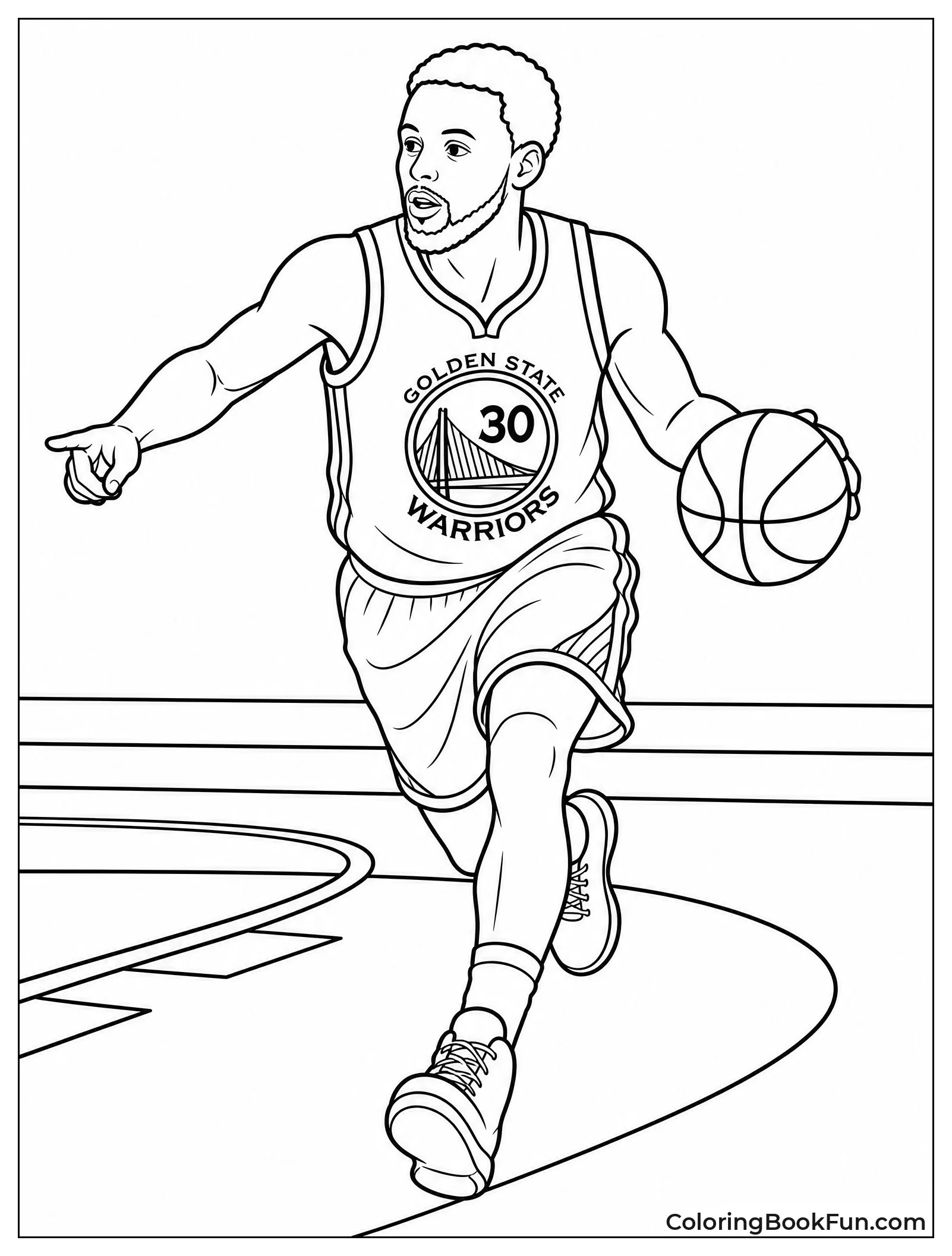 Steph Sprinting on a Fast Break