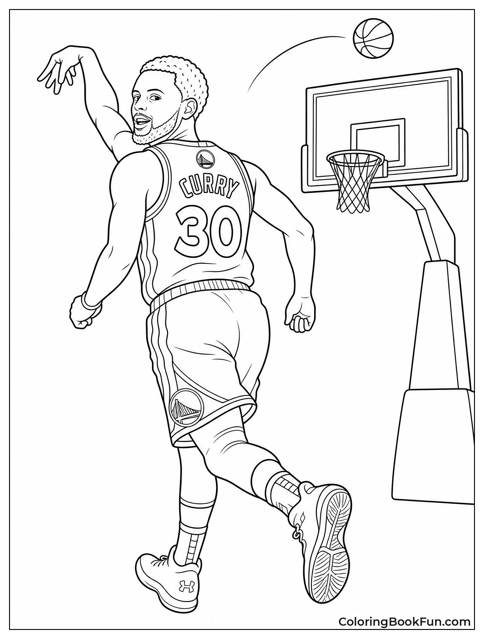 Steph Looking Away After His Shot