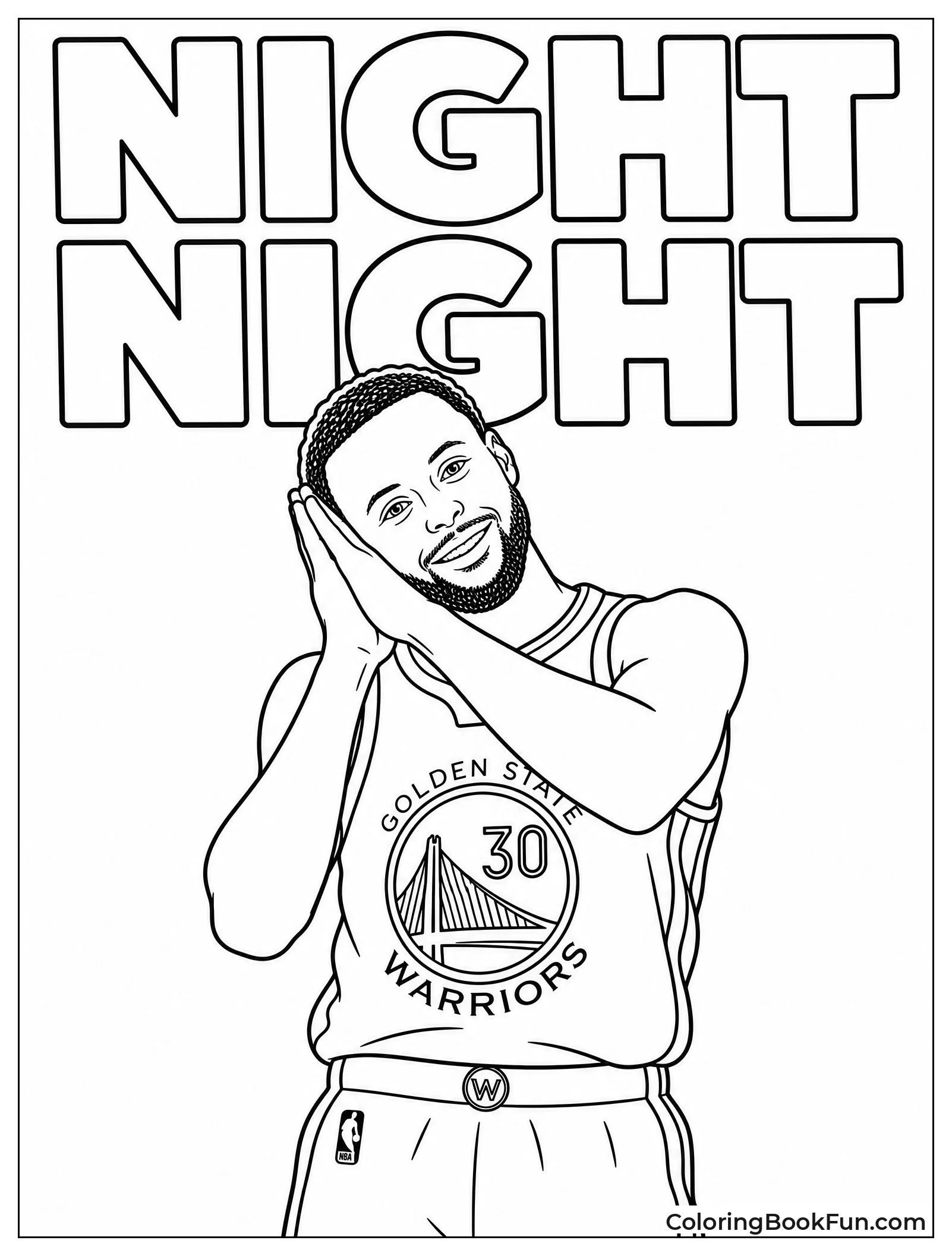 Steph Doing the Night Night Gesture