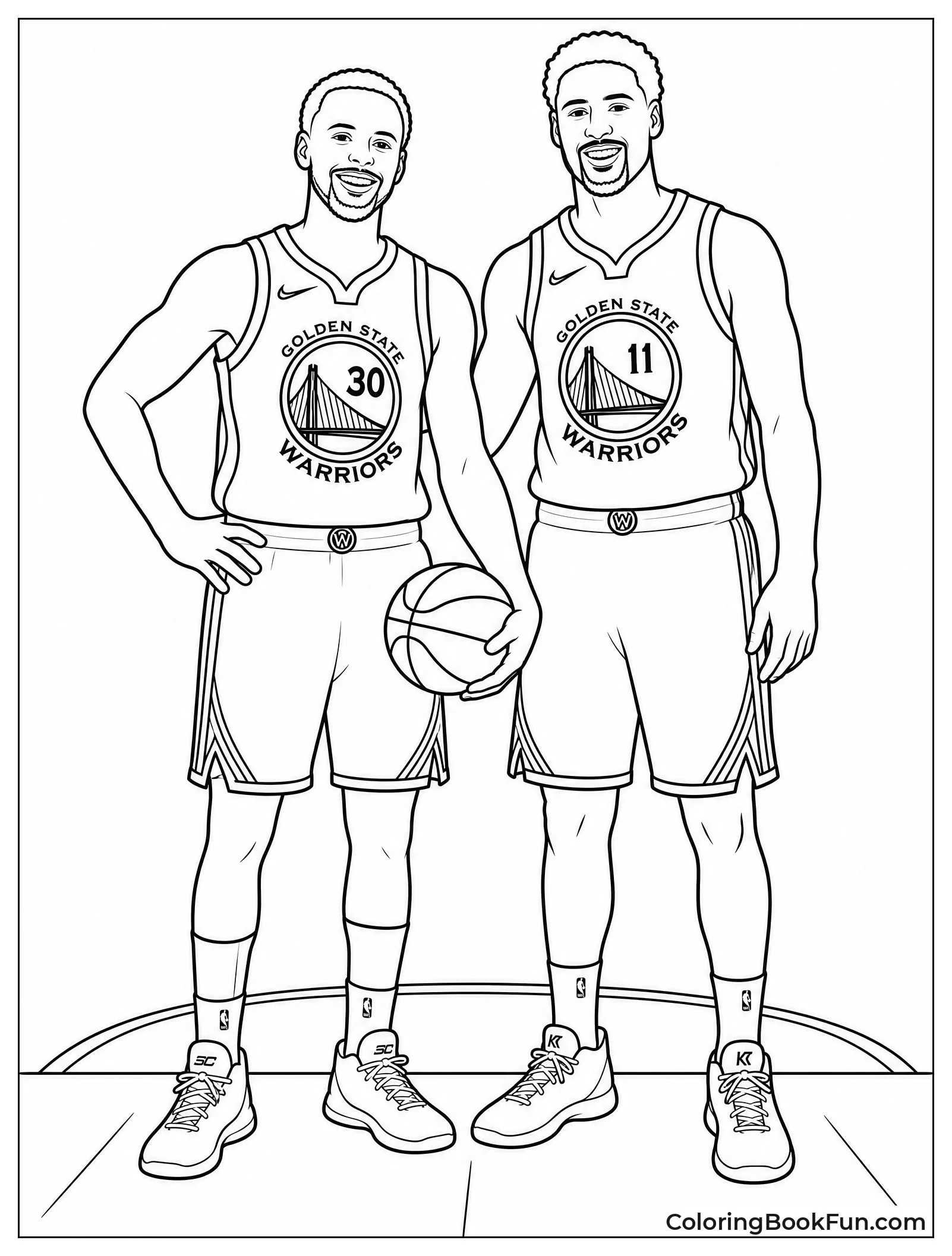 Steph and Klay as Splash Brothers