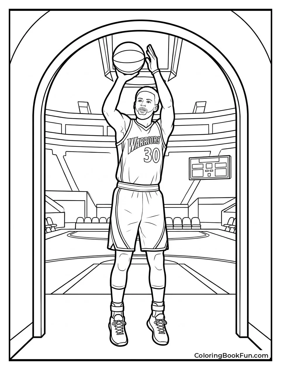 Steph Shooting from the Tunnel