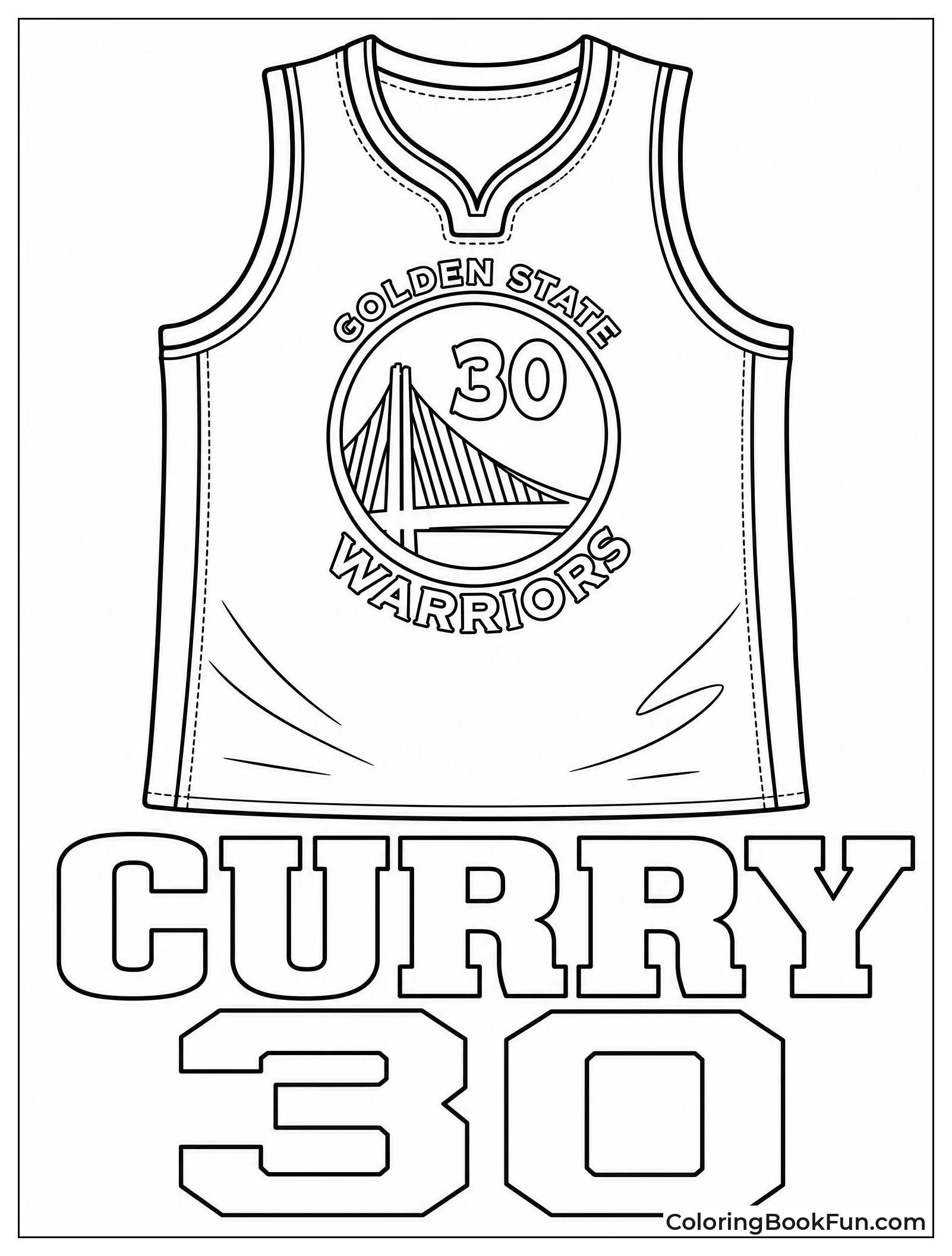 Golden State Warriors Jersey Flat Lay