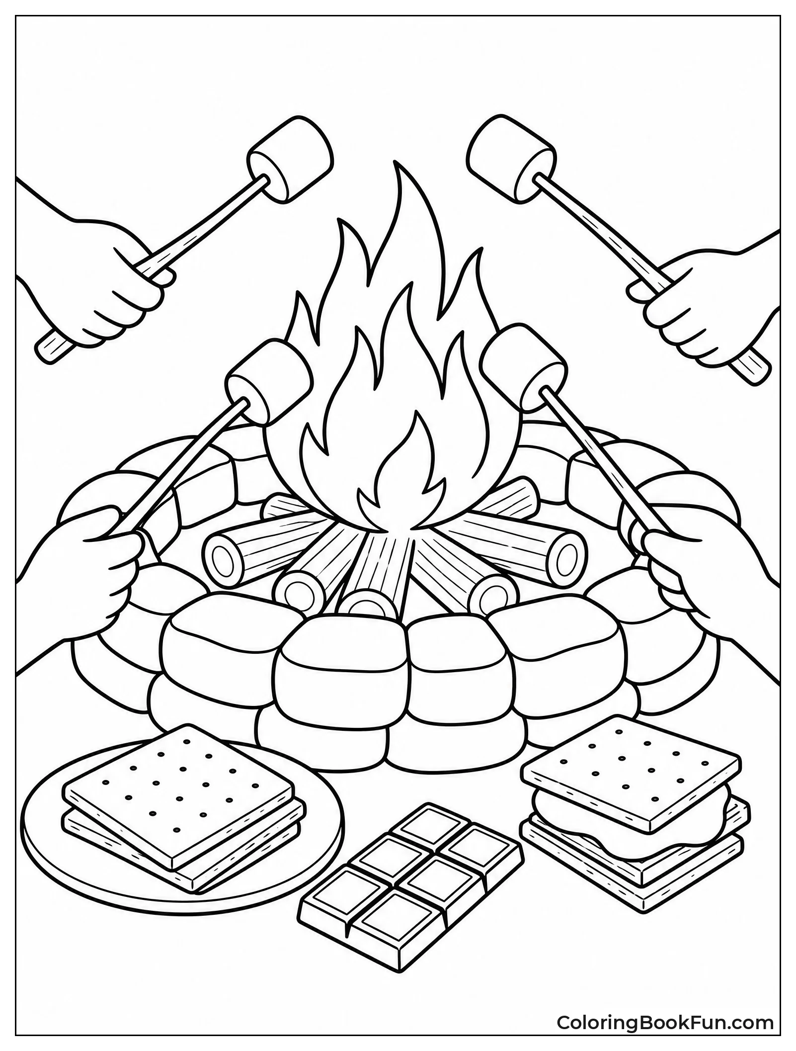 Roasting Marshmallows for S'mores