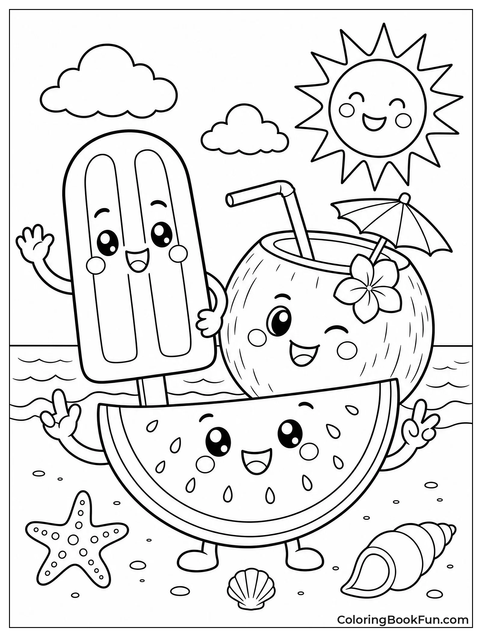 Cute Kawaii Beach Treats