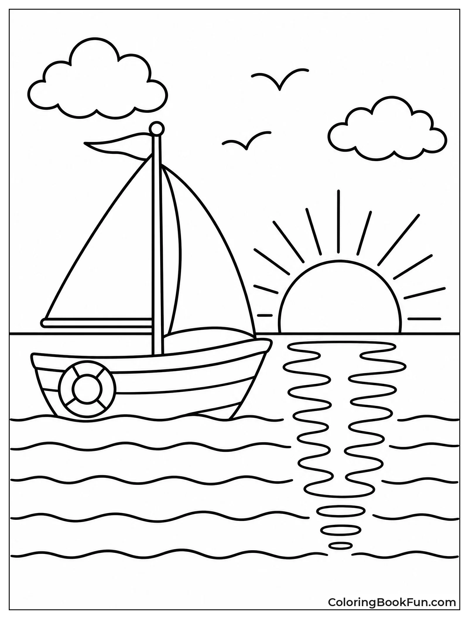 Sailboat at Sunset