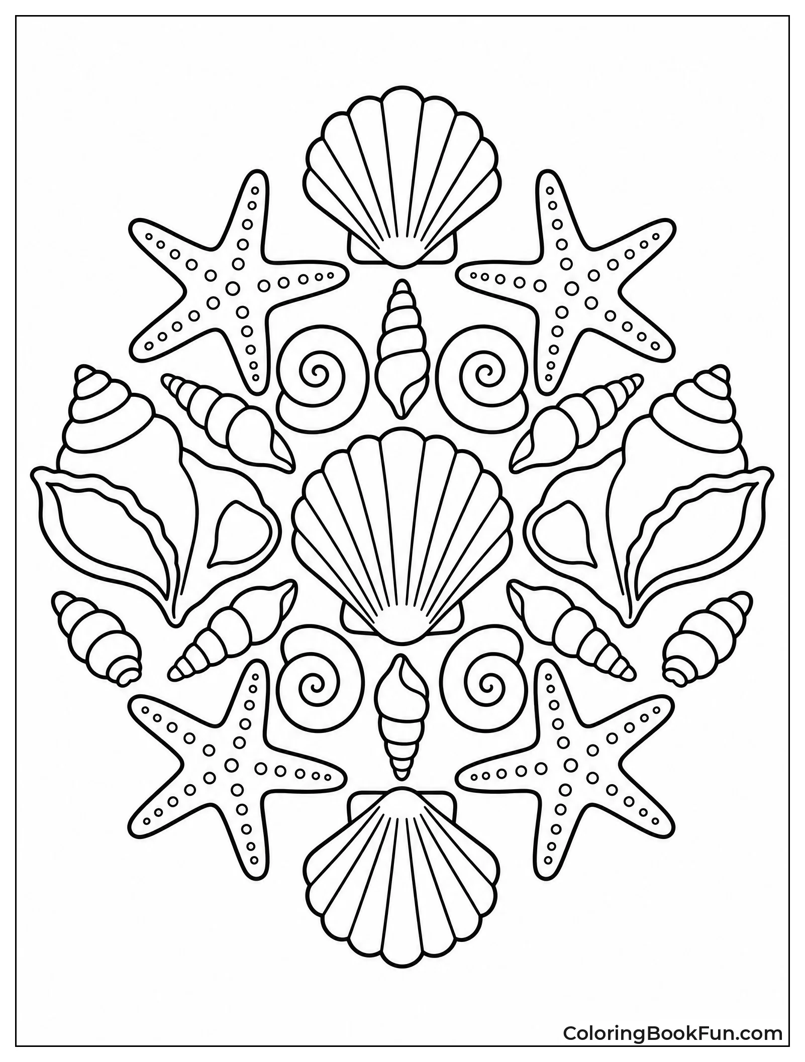 Seashell Mandala Pattern