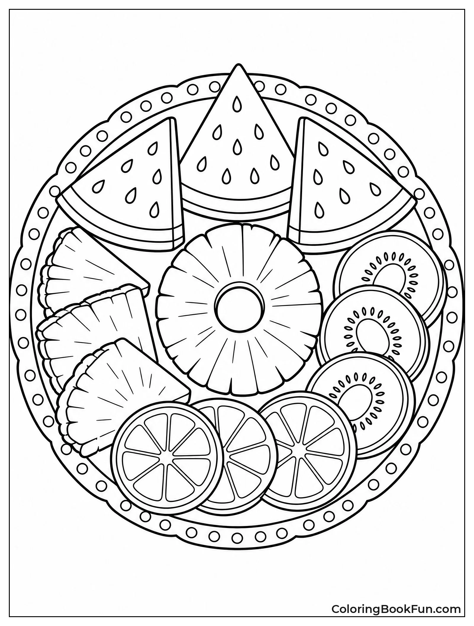 Plate of Summer Fruits