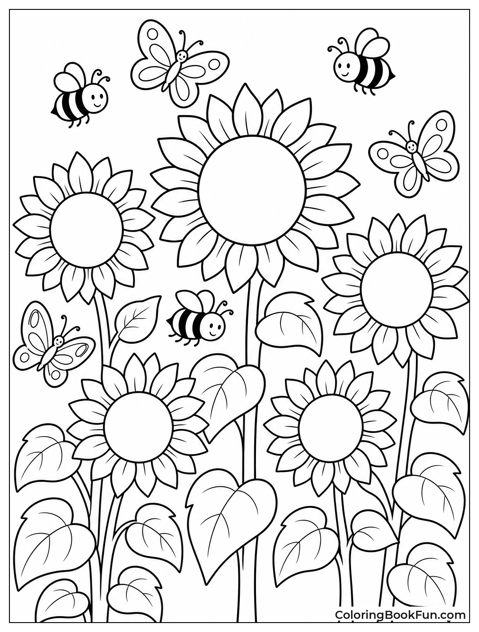 Sunflowers in Bloom