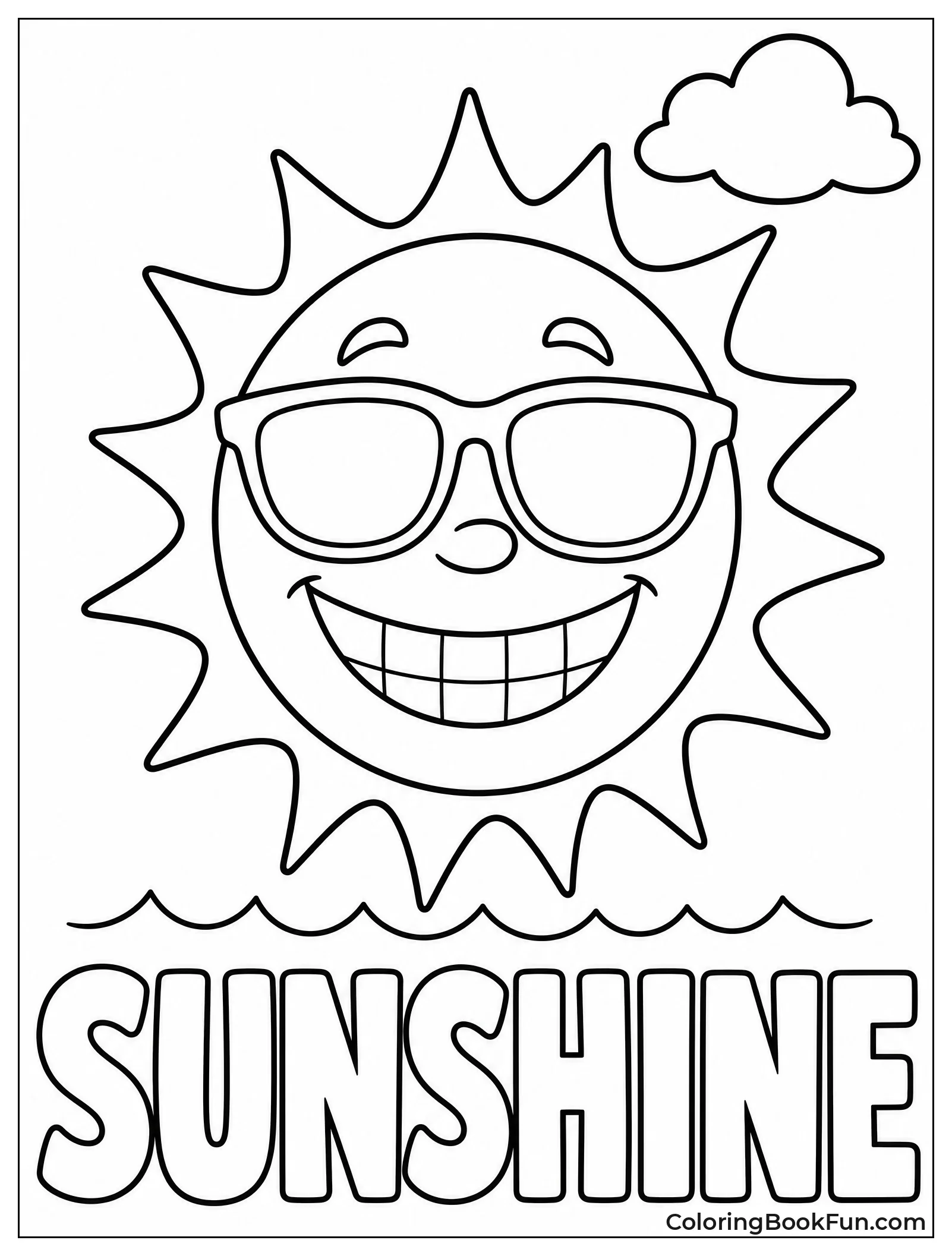 Sunny Face with Sunglasses