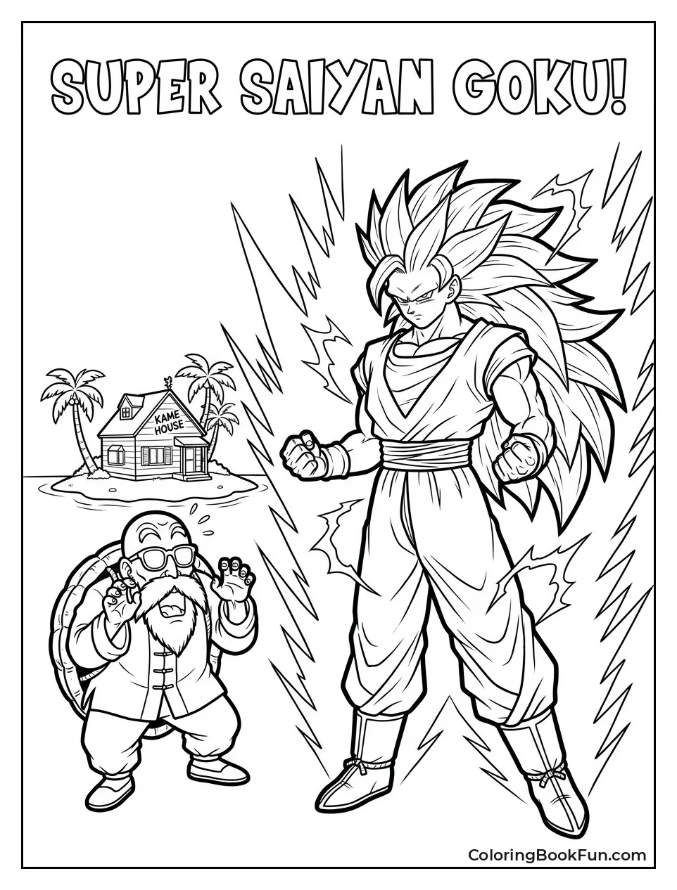 Goku Shows Power To Master Roshi