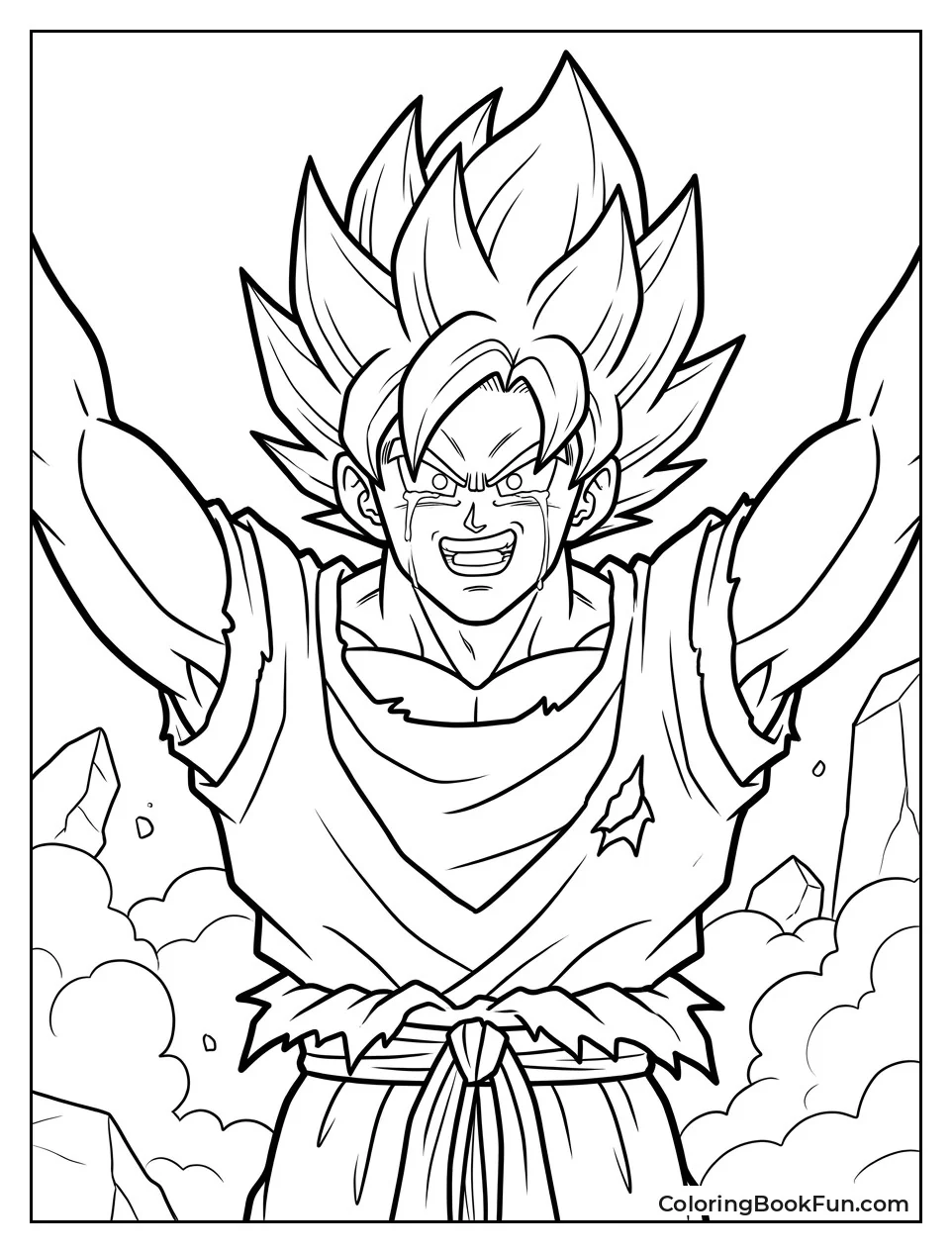 Goku Smiles With Tears Of Joy