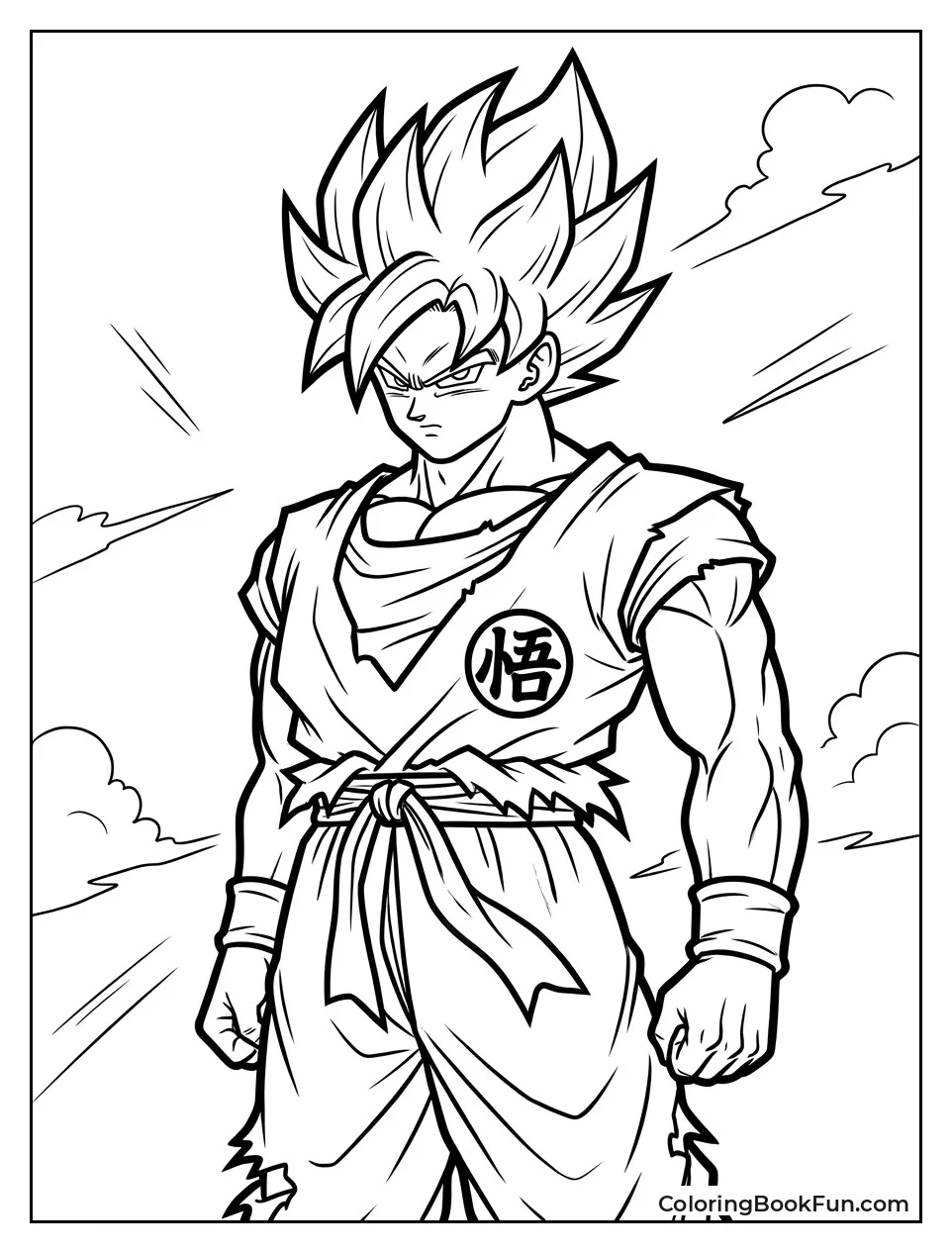 Focus On Goku Orange Gi Symbol