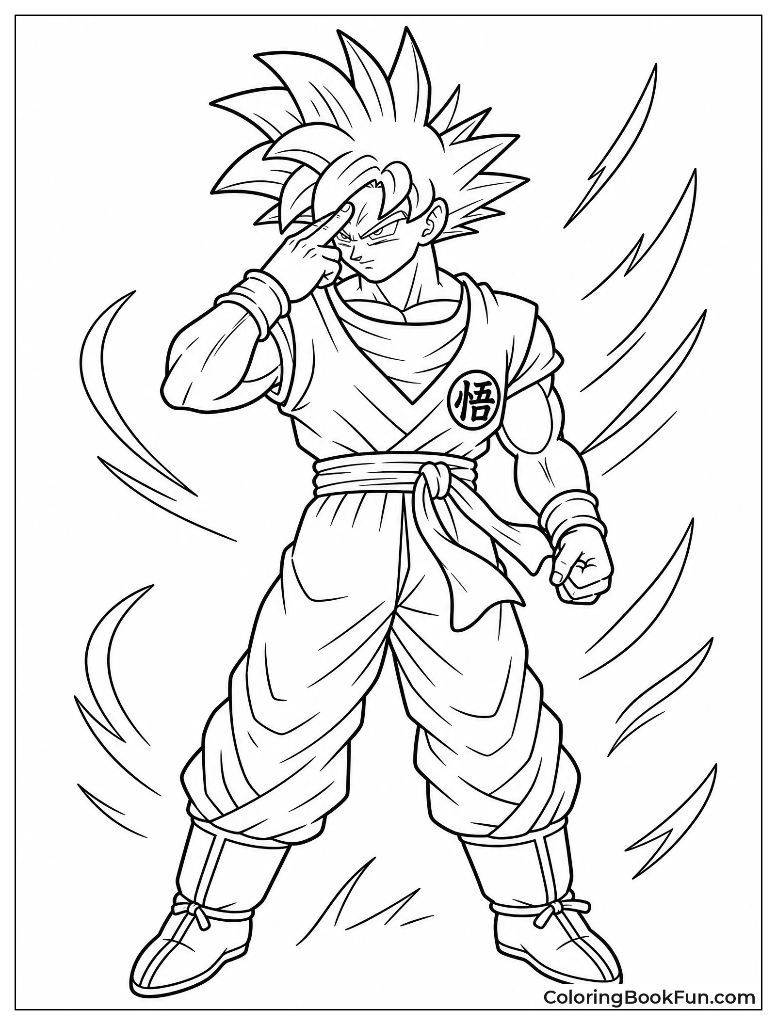Goku Prepares Instant Transmission With Focus