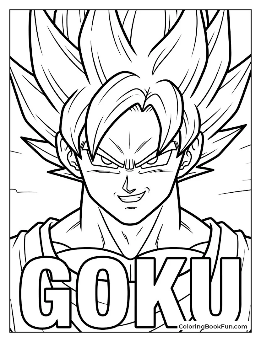 Close Up Portrait Of Confident Goku