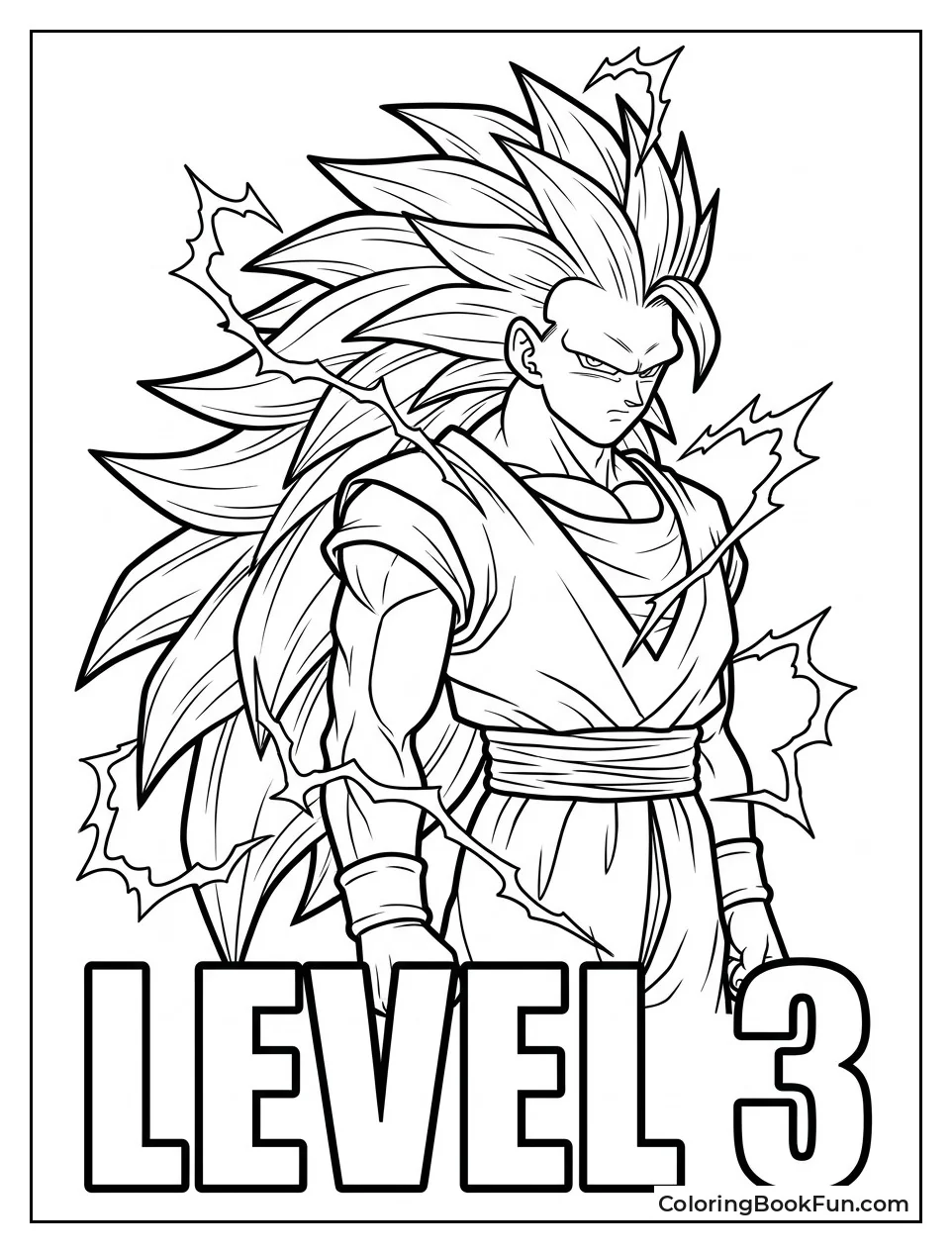 Super Saiyan Three Goku With Long Hair