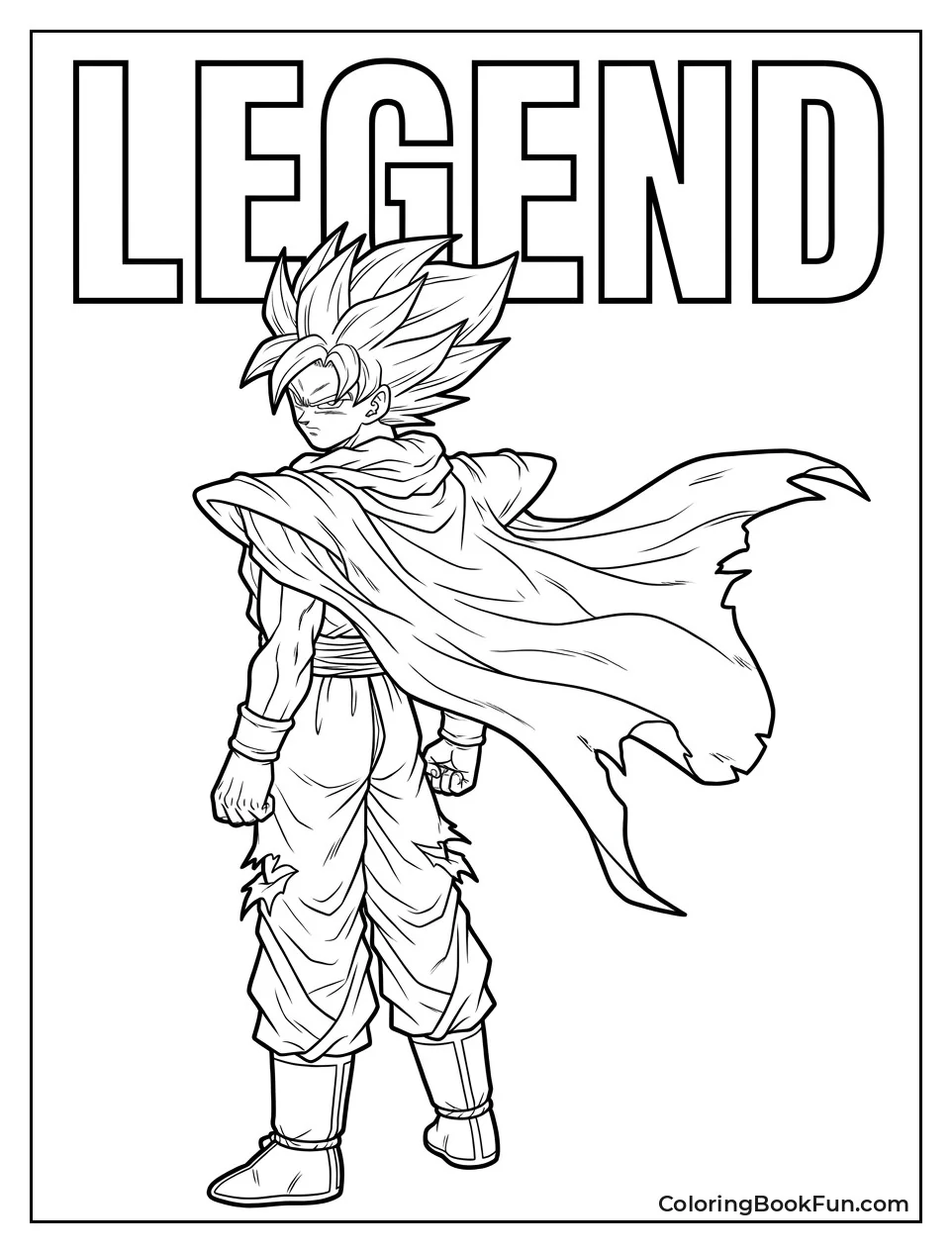 Goku Looks Over Shoulder With Cape