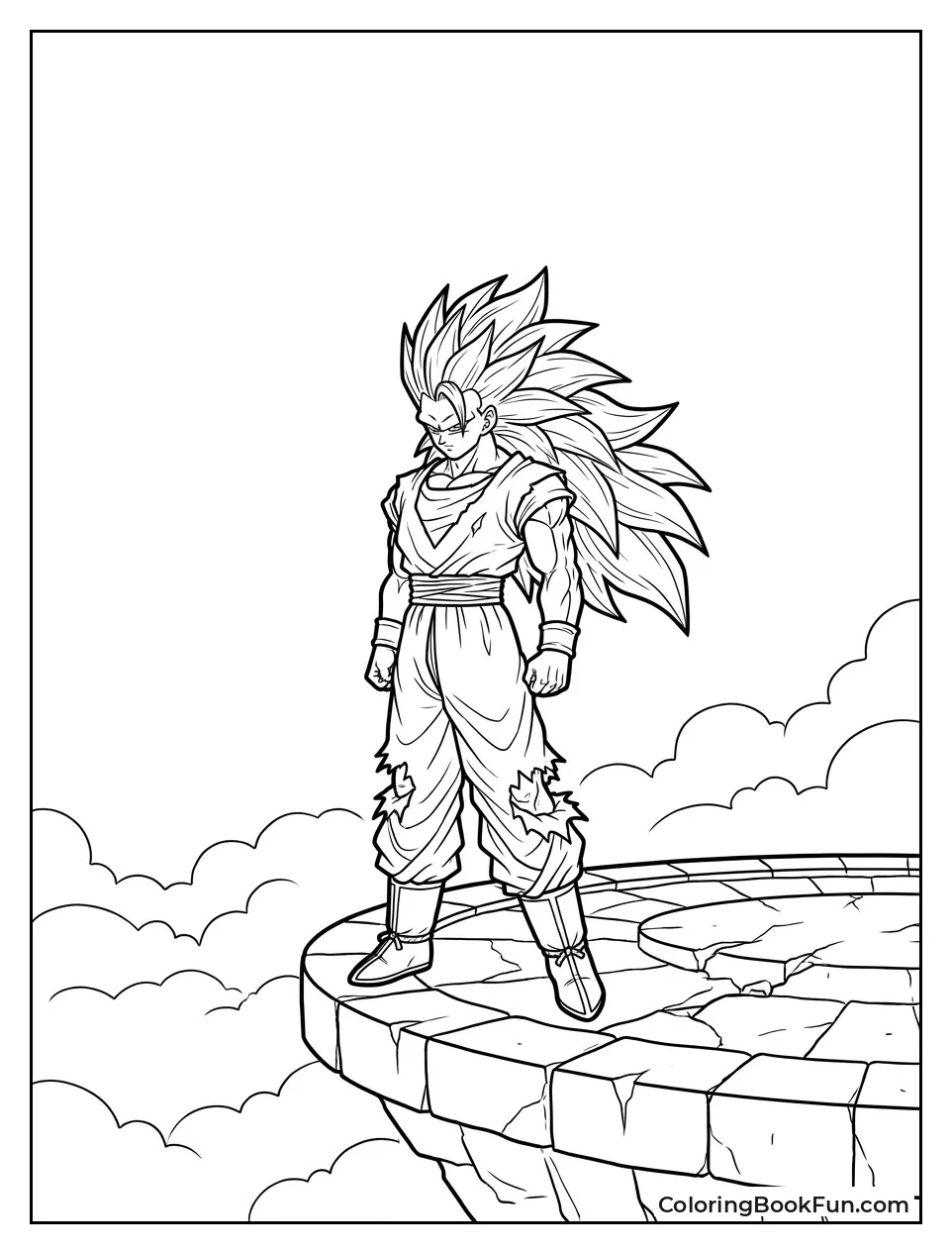 Goku Stands On Tournament Stage Edge