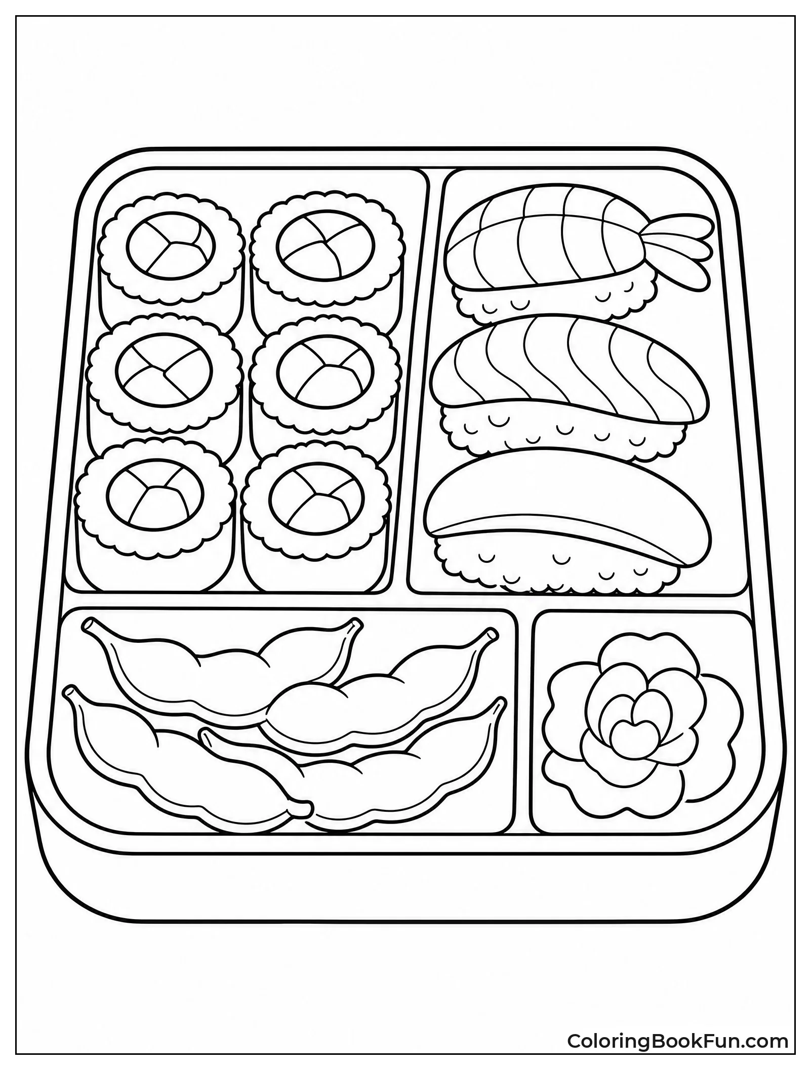 Bento Box with Sushi Surprise