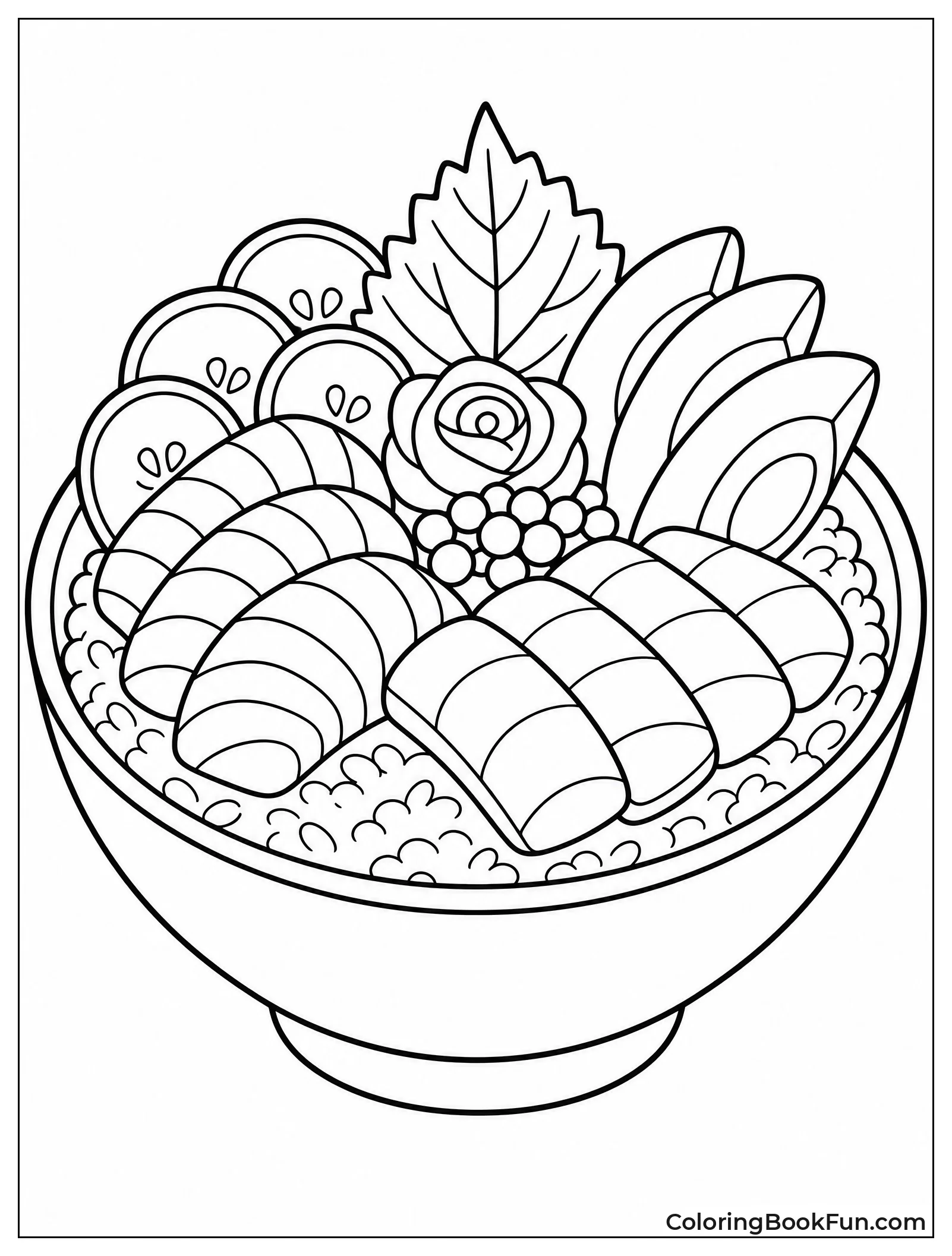 Chirashi Bowl Full of Sushi