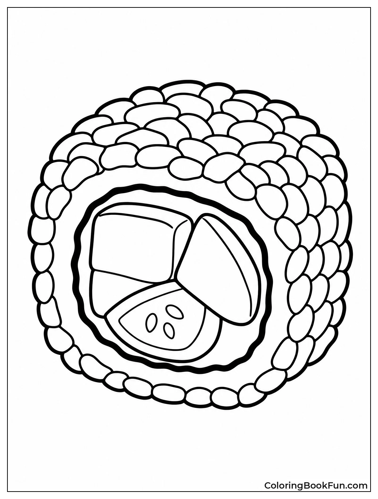 Simple California Roll Illustration