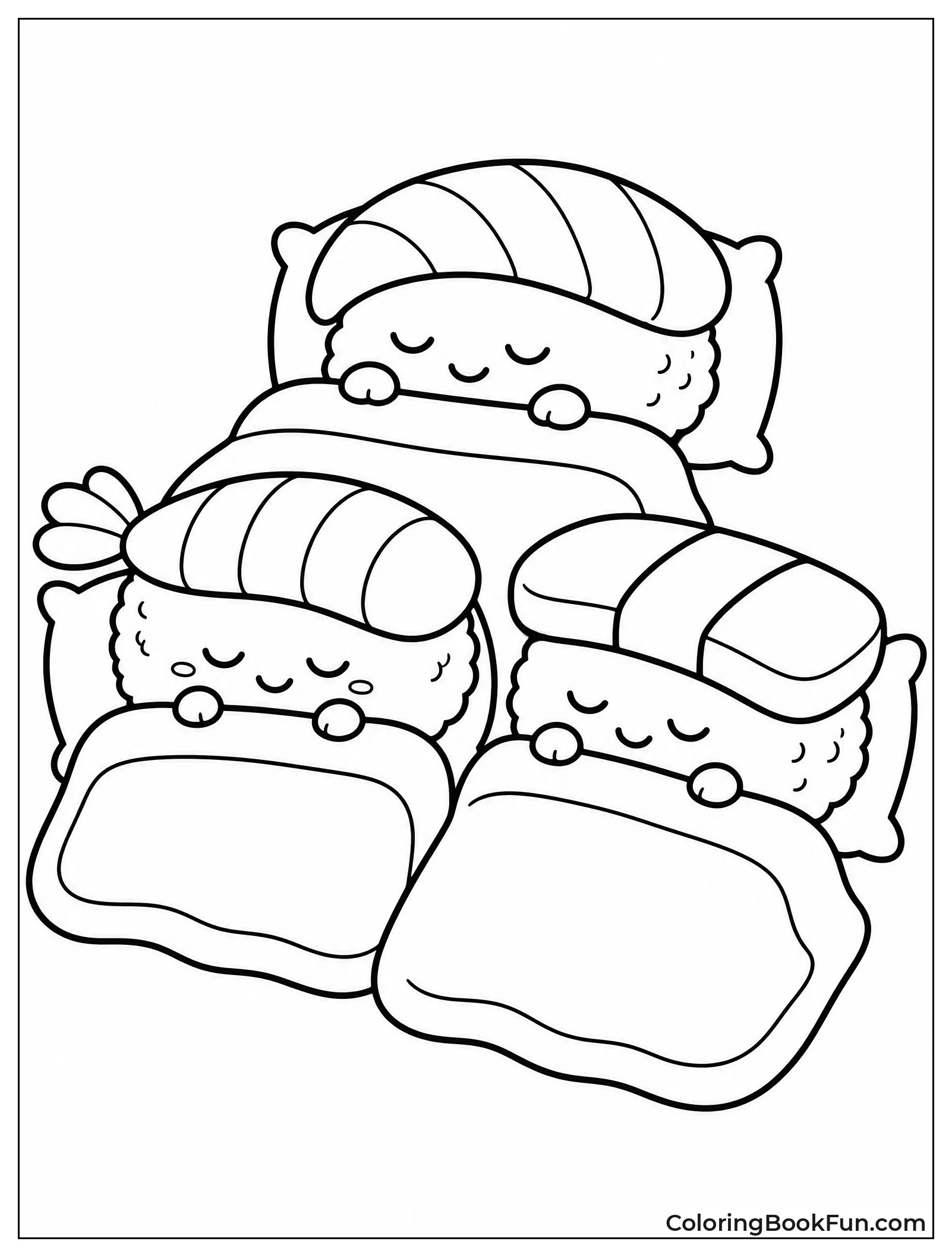 Sleeping Nigiri with Blankets