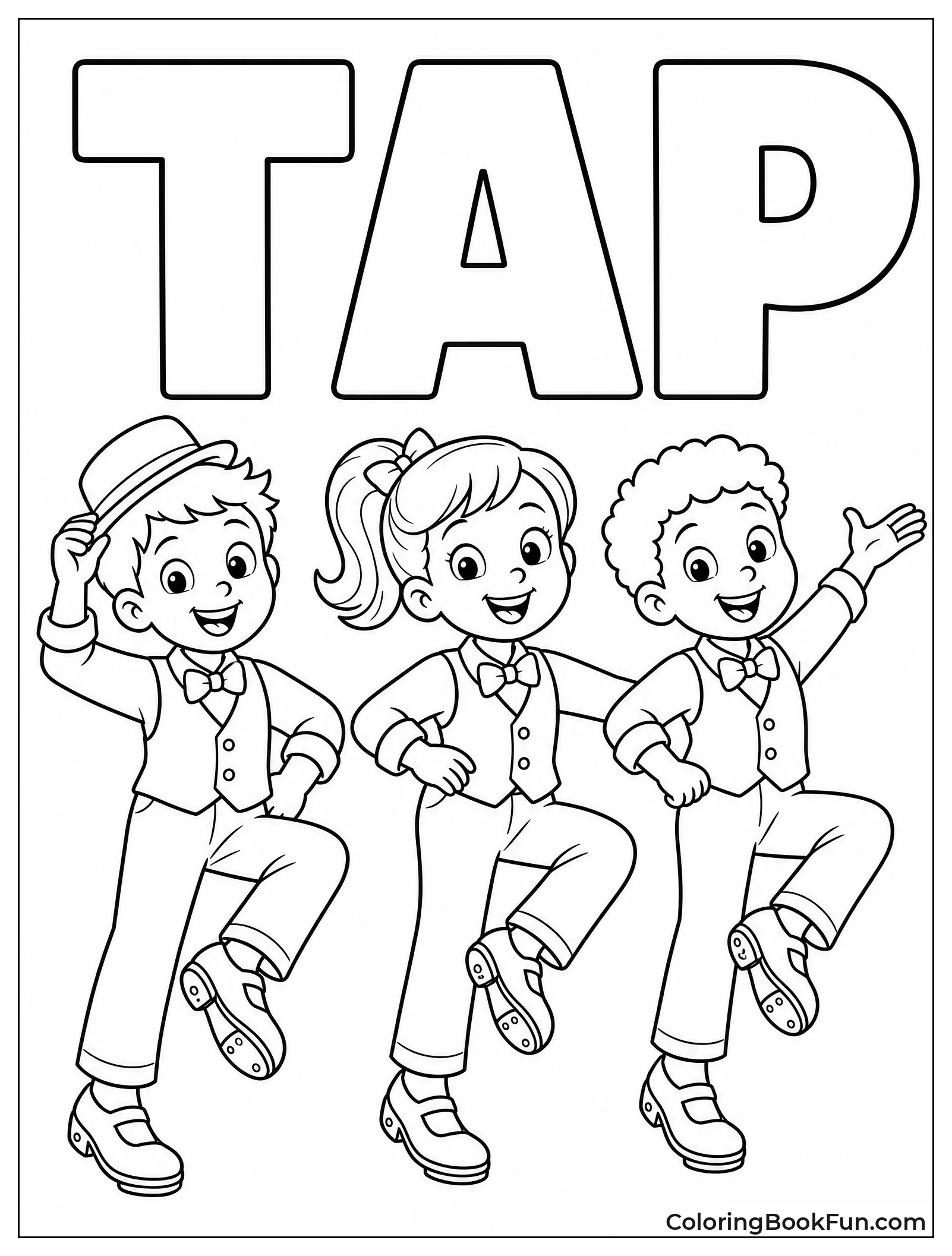 Three Friends Tap Dance Together