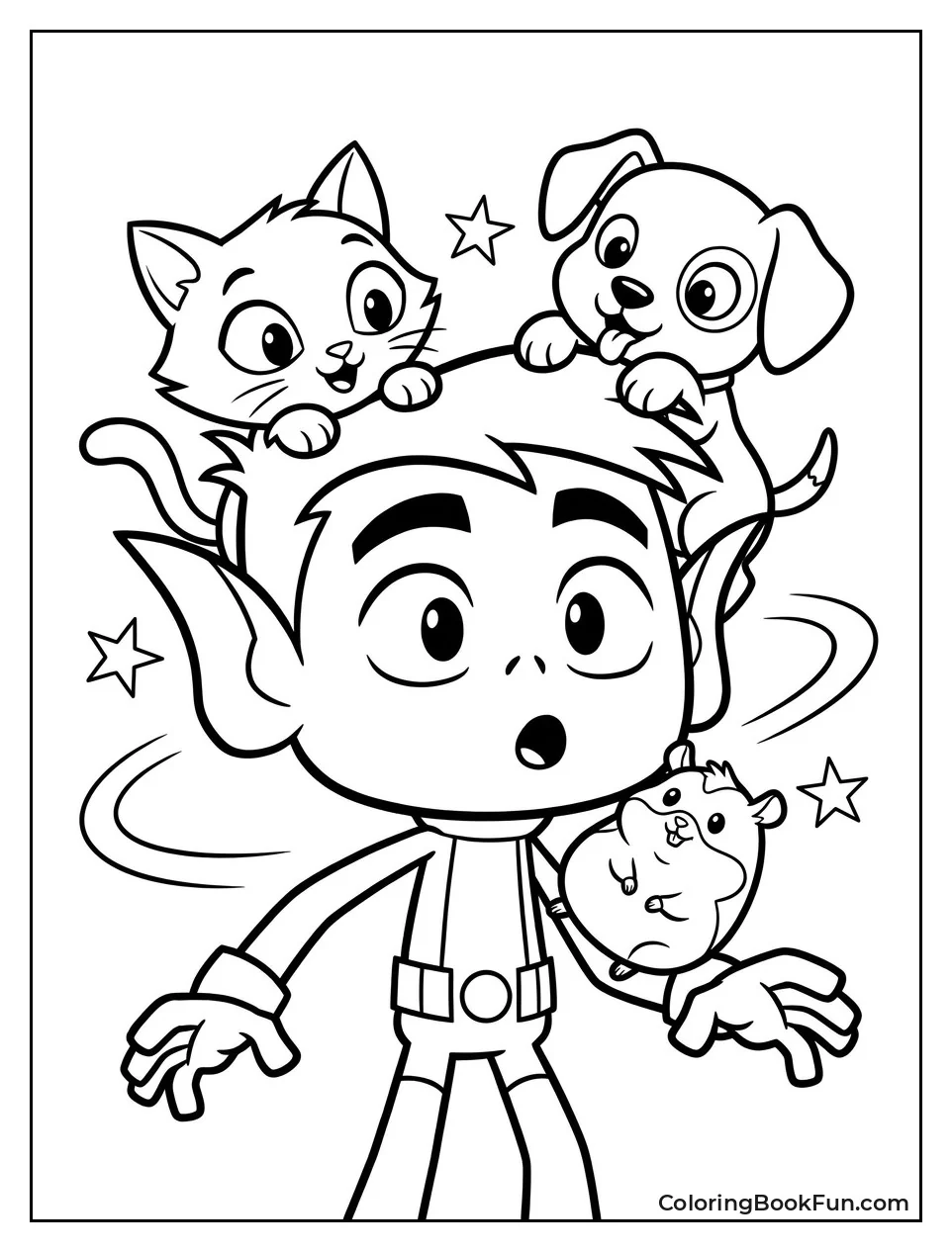 Beast Boy Becomes Cute Animals