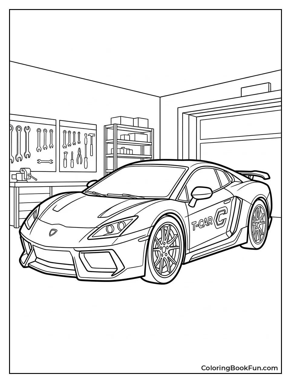 Cyborg T-Car Parked in Garage