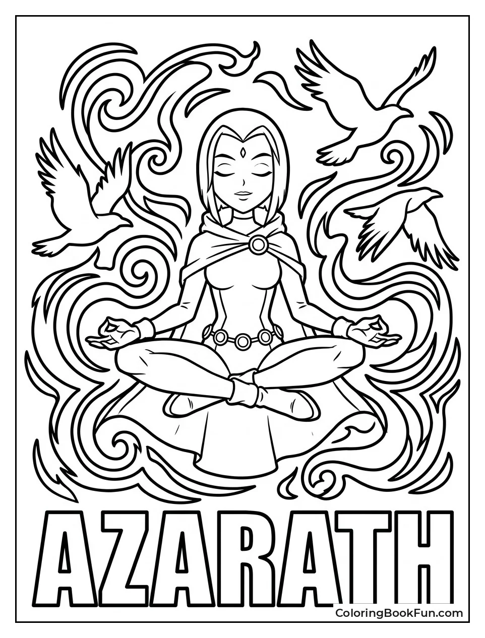Raven Meditates with Mystic Energy