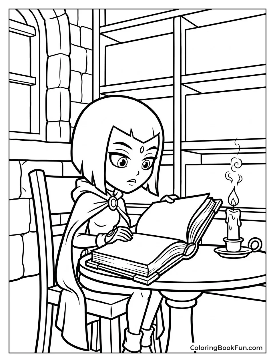 Raven Reads from Ancient Spellbook