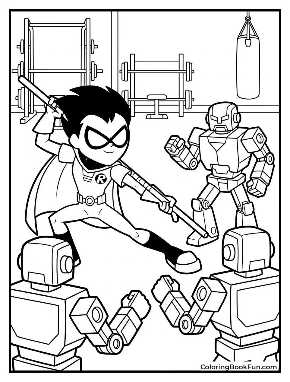 Robin Trains with Bo Staff