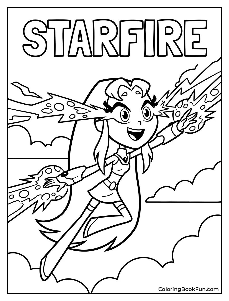Starfire Soars through the Sky