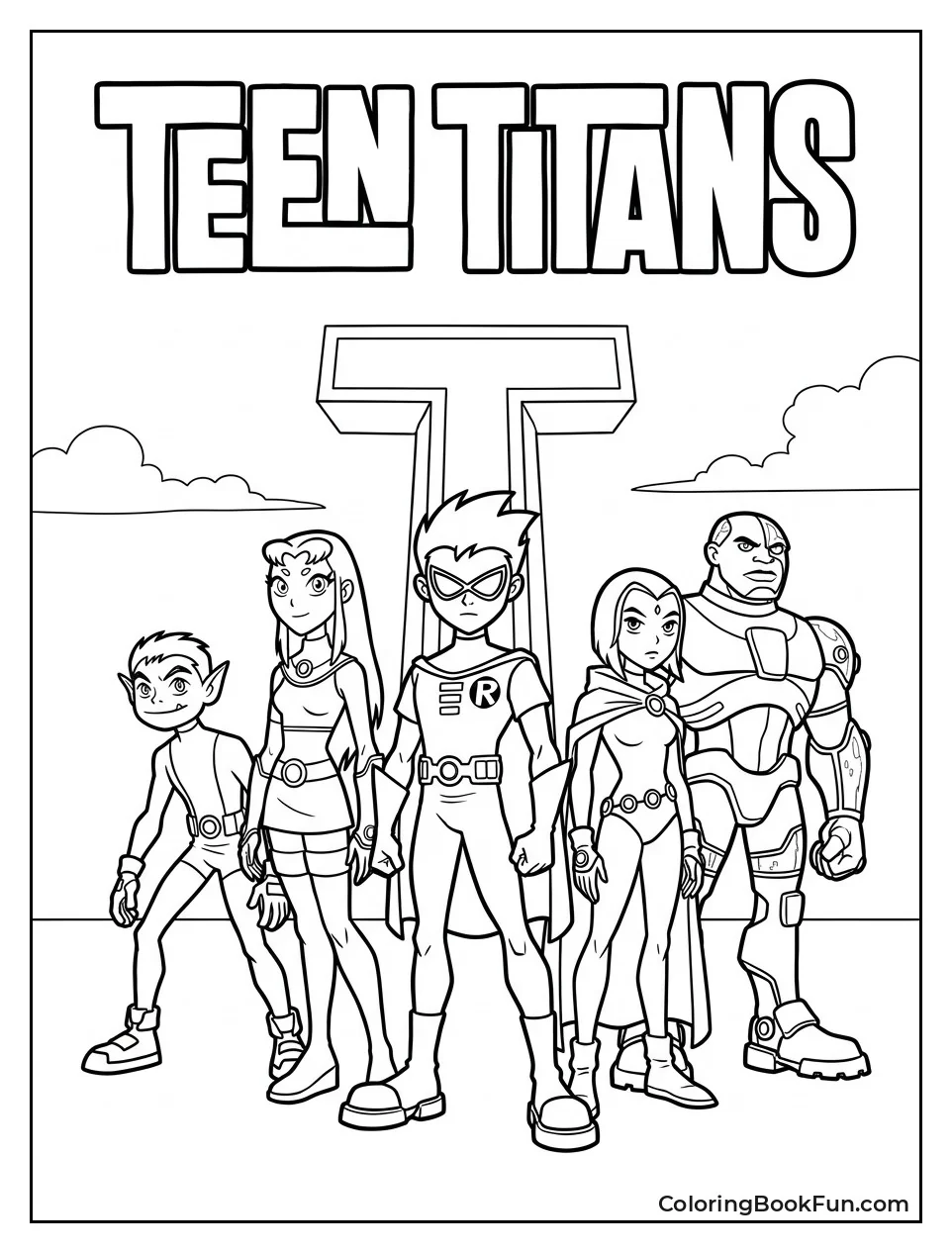 Team Poses at Titans Tower
