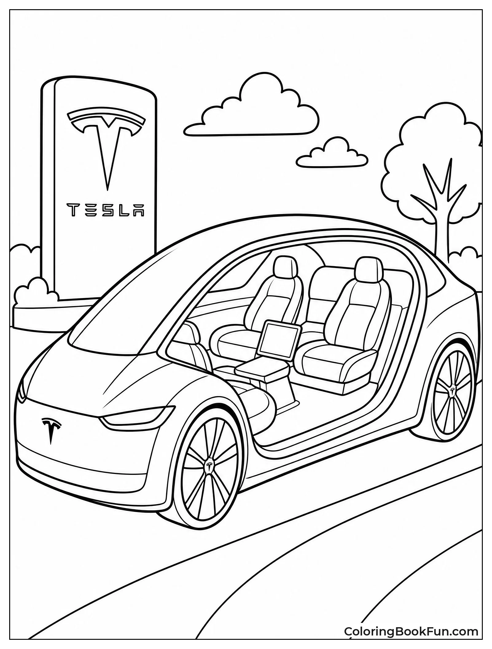 Robotaxi with Comfortable Lounge Seats