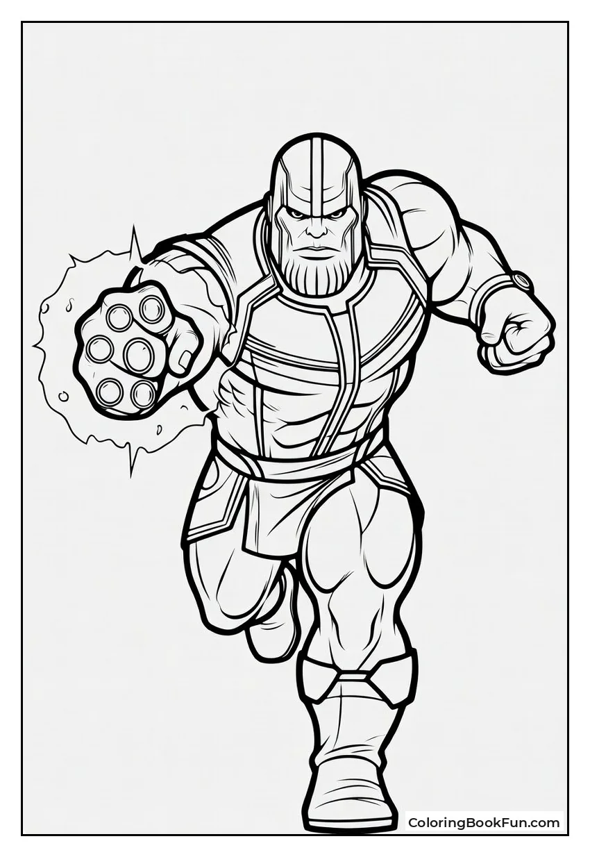 Thanos Running Forward Ready