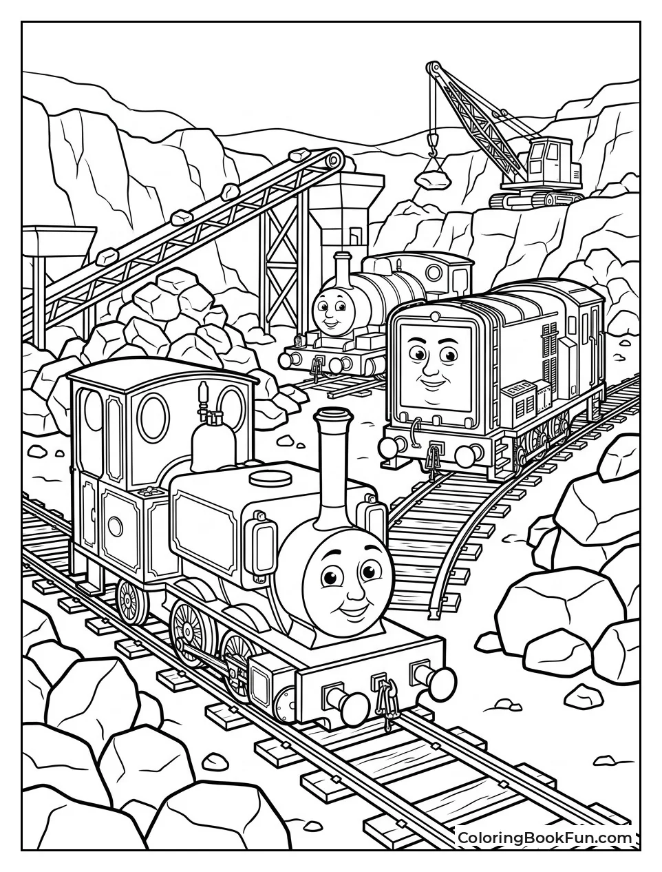 Narrow Gauge Engines at Quarry