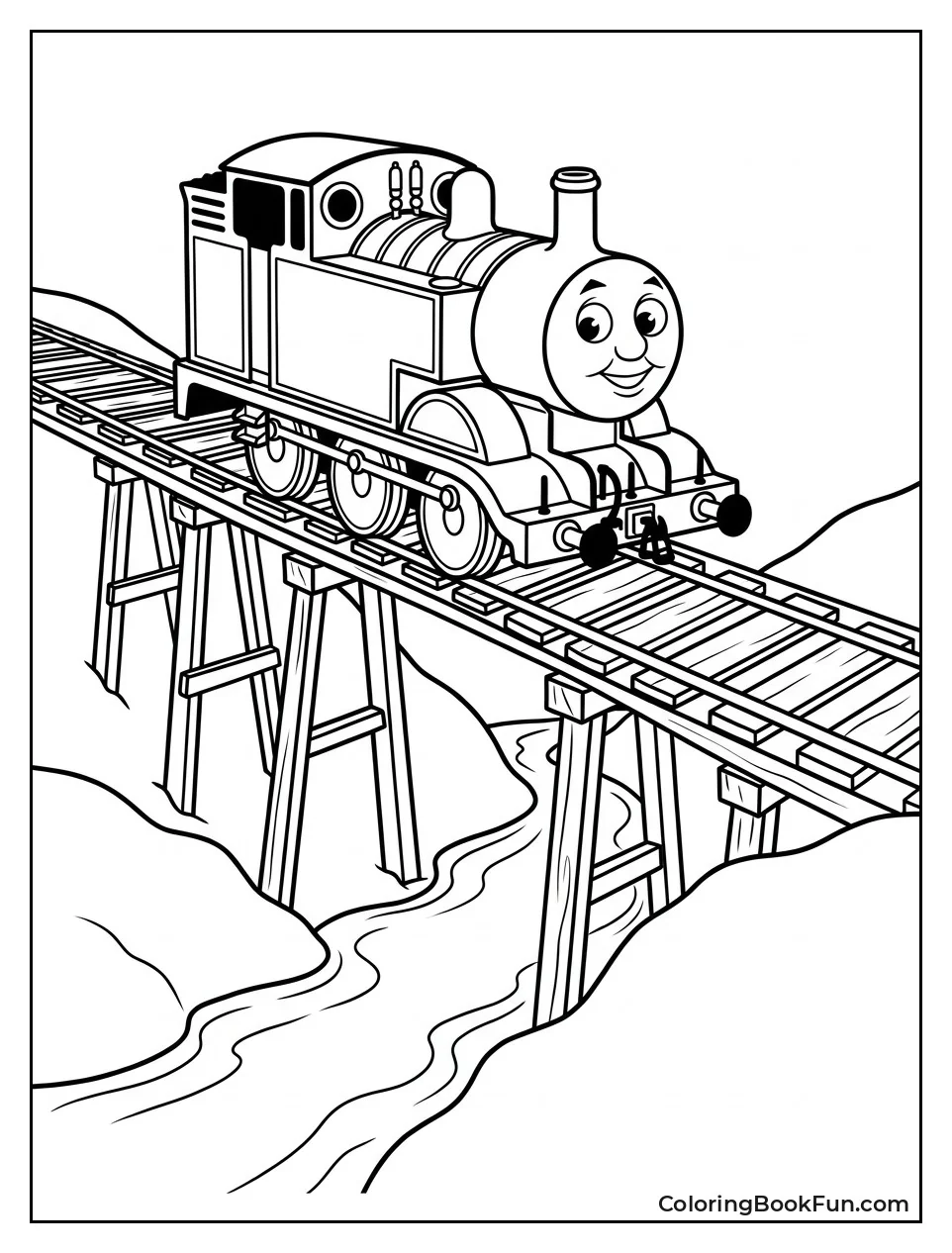 Thomas Crossing Tall Wooden Bridge