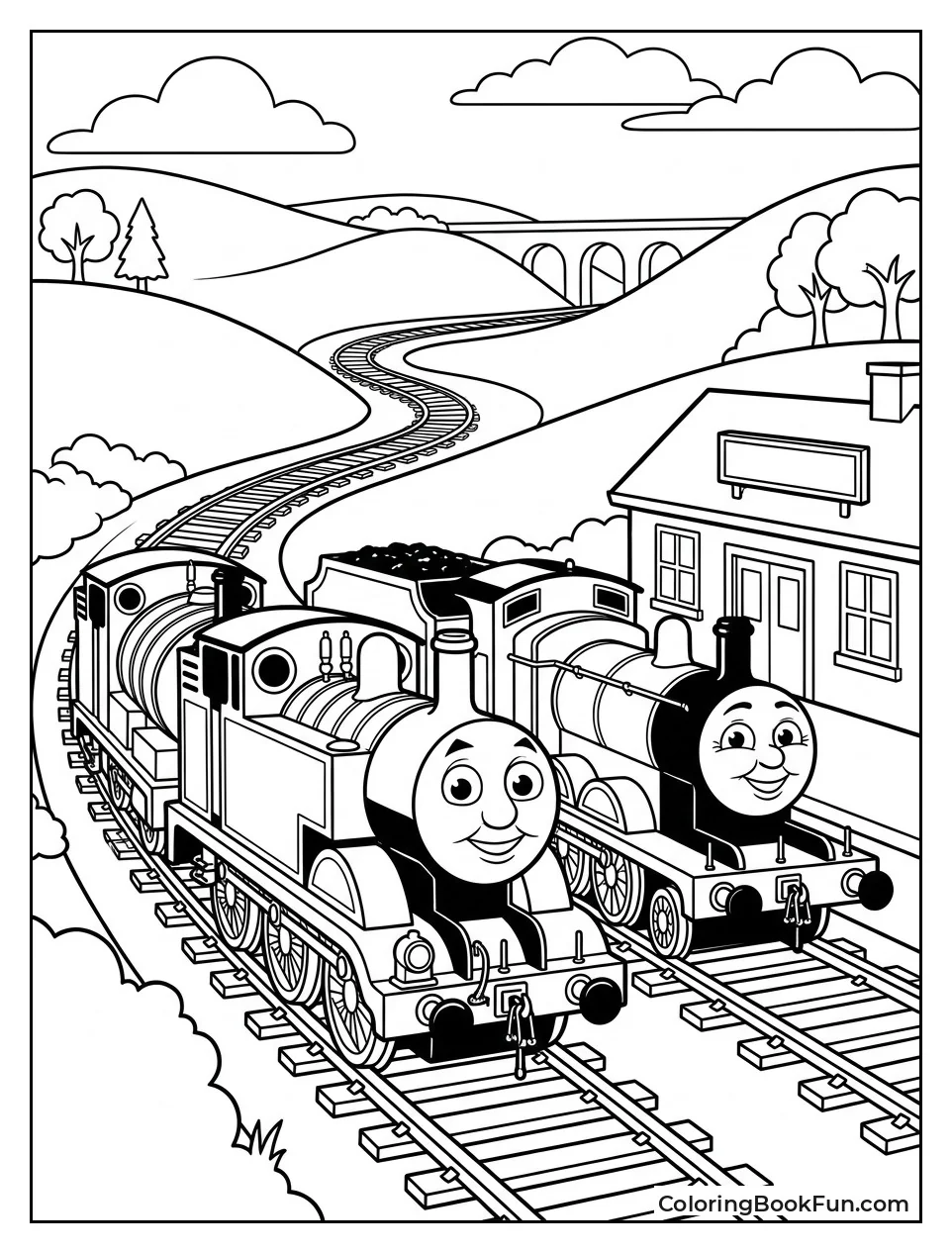Detailed Sodor Landscape Scene