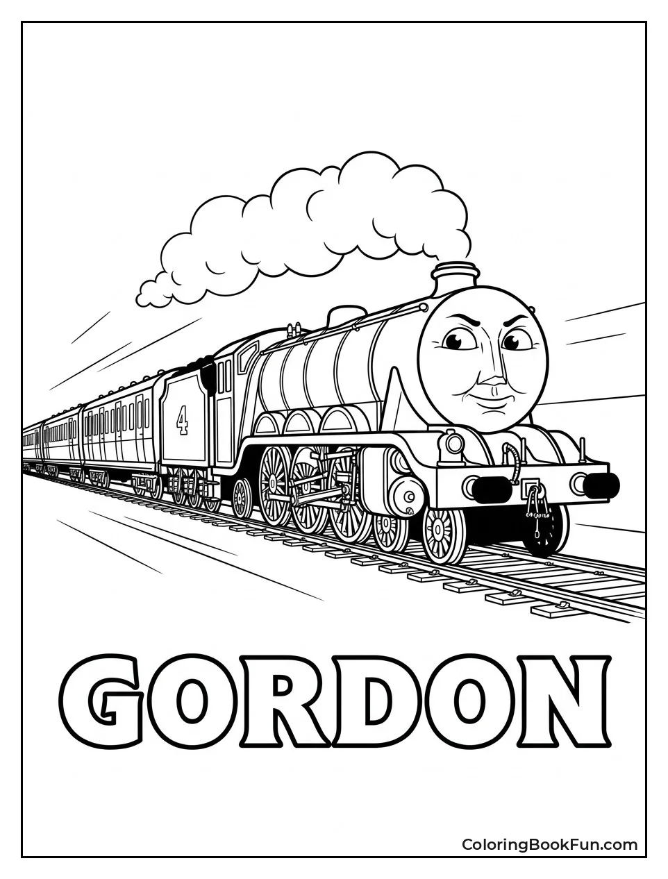 Gordon Pulling Express Coaches