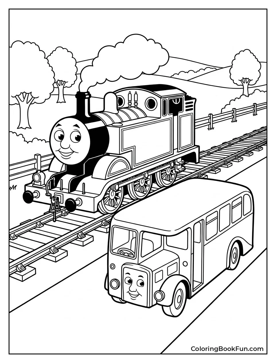 Thomas Racing Bertie the Bus