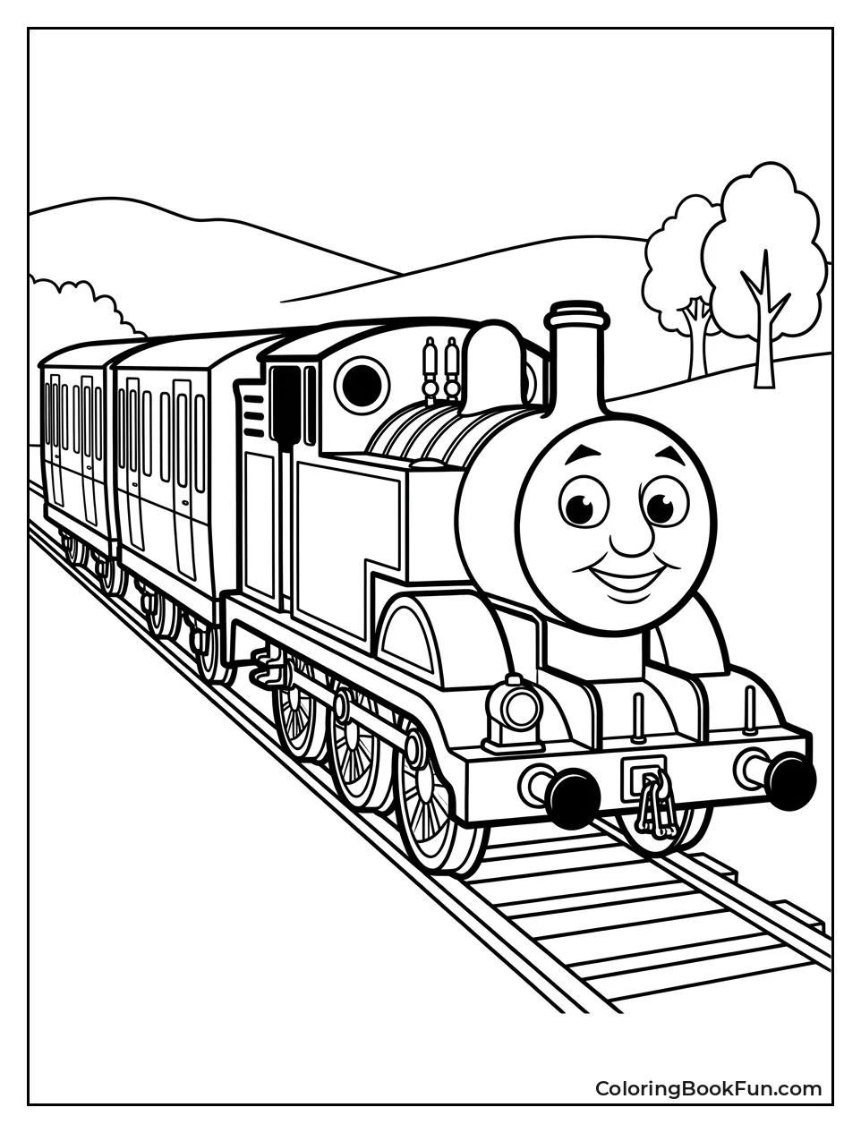 Thomas Pulling Annie and Clarabel