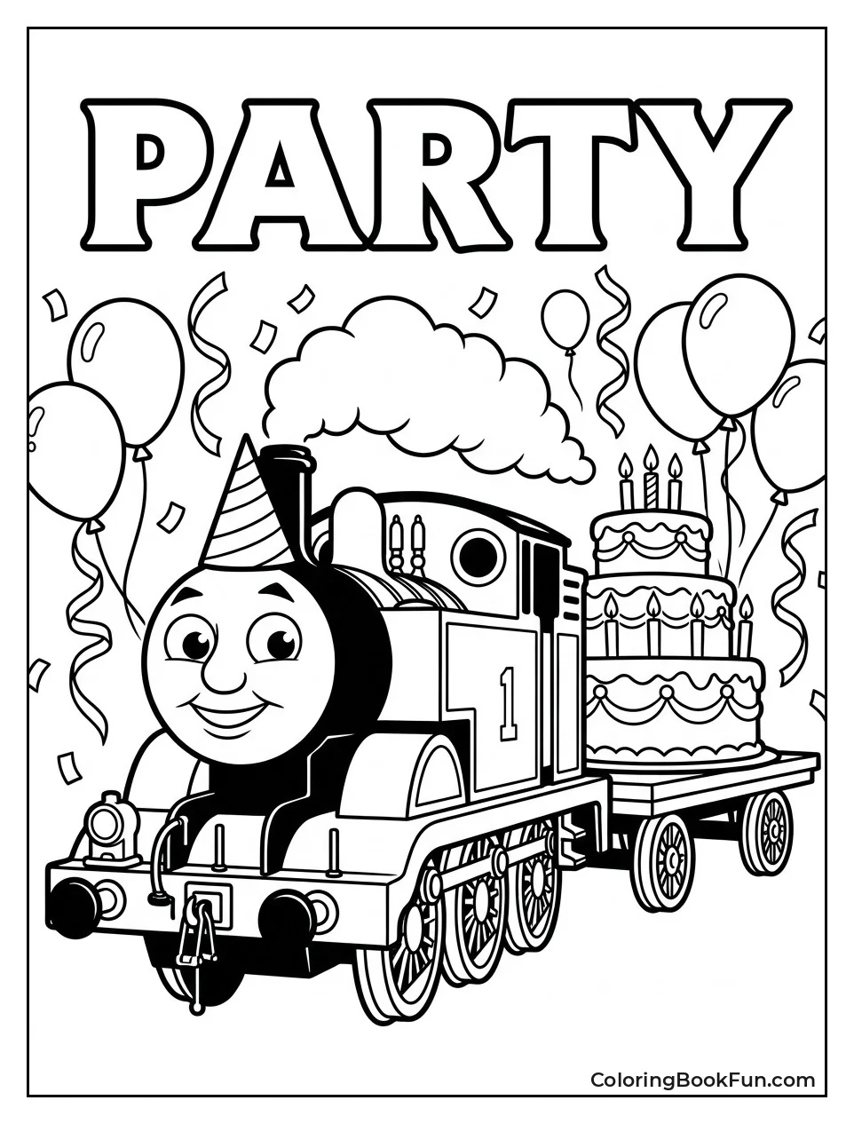 Thomas Birthday Party with Cake