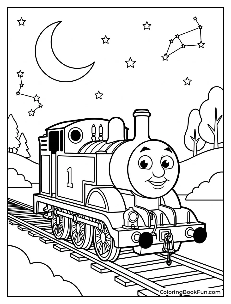 Thomas Resting Under Stars